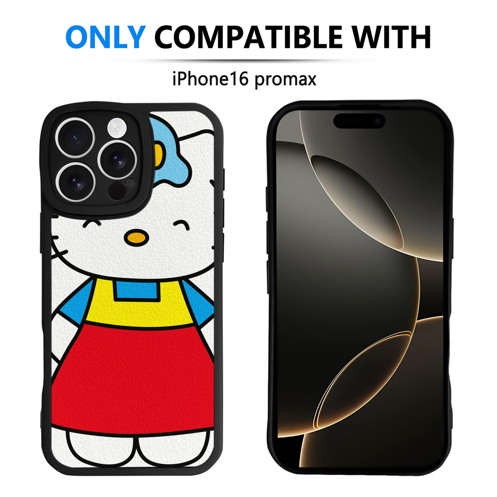 （画像用） Hello Kitty ハローキティ 【iPhone 16シリーズ対応】シリコンスマホケース（レザー調） 材質：シリコン
